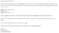 Message from the Principal about meeting